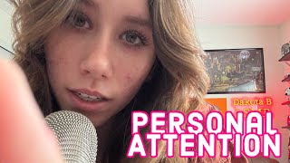 ASMR  examining your face  personal attention  mouth sounds [upl. by Arretal]