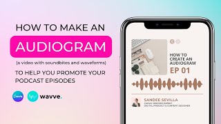 How to Create Engaging Audiograms with Canva amp Wavve Boost Your Podcast Promotion [upl. by Nerhtak701]