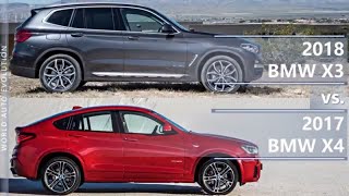 2018 BMW X3 vs 2017 BMW X4 technical comparison [upl. by Legim688]