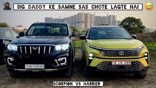 New Tata Harrier Facelift 2024 vs Mahindra ScorpioN 2024 🔥 RWD Real SUV vs FWD Feature Loaded SUV [upl. by Miett]