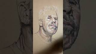 Sketching Ron Perlman art portrait RonPerlman [upl. by Kerrie204]