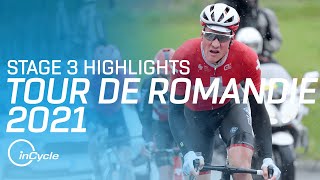 Tour de Romandie 2021  Stage 3 Highlights  inCycle [upl. by Aciria]