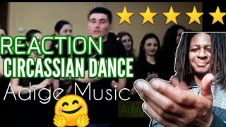 REACTION  Amazing Circassian Dance  Laperise  Adige Folk Music [upl. by Ahsinrat]