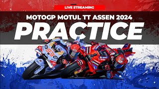 LIVE MotoGP Practice TT Assen 2024 Timing On Board [upl. by Jotham]