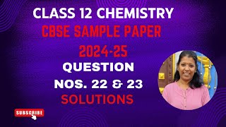 CBSE Class 12 Sample Paper  Ques 22 amp 23 Solutions  2024  2025 [upl. by Middleton211]