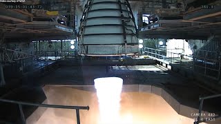 SLS RS25 Engine Test 8 February 2022 [upl. by Hnahk]