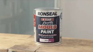 Ronseal 6 Year Anti Mould Paint How to Prevent Mould in the Bathroom amp Other Areas Around The Home [upl. by Nosned]