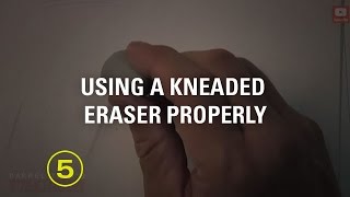 How to Use a Kneaded Eraser Properly Must Have Skills 3 [upl. by Truman]