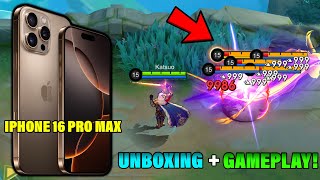 I FINALLY BOUGHT THE NEW IPHONE 16 PRO MAX 🤩  UNBOXING  LANCELOT GAMEPLAY  Mobile Legends [upl. by Madalena]