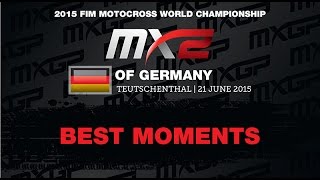 MXGP of Germany MX2 Best Moments 2015  motocross [upl. by Rehpotsirk]