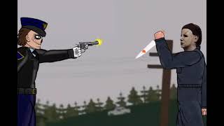 Matt Cordell VS Michael Myers cot I draw cartoon 2 [upl. by Aiva]