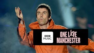 Liam Gallagher and Coldplay  Live Forever One Love Manchester [upl. by Arikat]