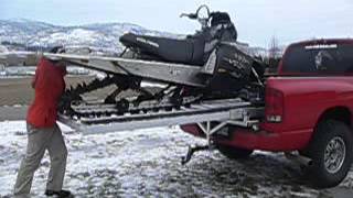 Quicky Sled Deck Assembly and Snowmobile Loading [upl. by Nrubyar]