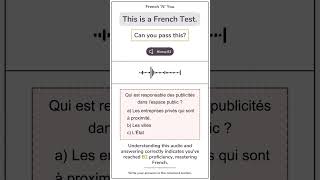 DELF B2 French Listening Test6 delfb2 frenchnyou french frenchlistening practice [upl. by Coad415]