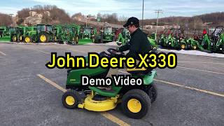 John Deere X330 Mower with 42 Inch Deck USED [upl. by Valerian]