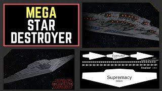 Snokes new 60km Mega Star Destroyer Revealed  quotThe Supremacyquot Star Wars The Last Jedi News [upl. by Orenid339]