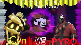 Hallow But it Cyn Murder Drones Vs Pyro TF2  FNF Fever Frenzy Cover  Cross Between 7 [upl. by Terag]