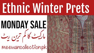 Ethnic Winter Prets in Sale  Meewan Collection Monday Sale [upl. by Devine272]