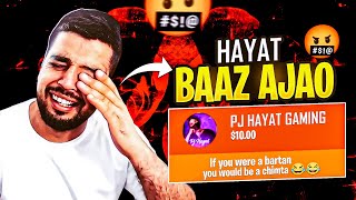 I send superchat to Fm radio gaming😂 His Reaction😍  PJ HAYAT  PUBG MOBILE [upl. by Ninehc]