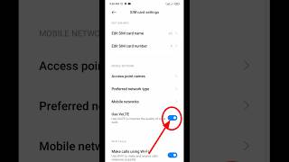 volte option not showing in redmi  Xiaomi volte set up process settings [upl. by Oelgnaed368]