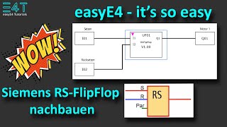 Kleinsteuerung easyE4  Anwenderbaustein erstellen Siemens LOGO RSFlipFlop nachgebaut [upl. by Rann773]