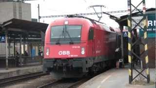 ÖBB 1216226 na čele EC 172 VINDOBONA  Brno hlavní nádraží [upl. by Flynn]