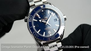 Omega Seamaster Planet Ocean 600M 21530442103001 Preowned [upl. by Netsirhc]