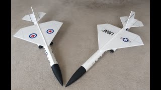 RC Bomarc Missile Rocket glider flights [upl. by Pirri]