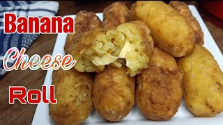 Banana Cheese Roll  Perfect Merienda Recipe [upl. by Ybor]