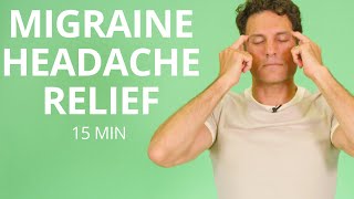 Migraine Headache Help with Trigger Point Stretches and Exercises  EASE THE HEAD PAIN [upl. by Akemak]