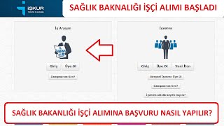 SAĞLIK BAKANLIĞI İŞÇİ BAŞVURUSU NASIL YAPILIR GÖRÜNTÜLÜ ANLATIM [upl. by Healion]