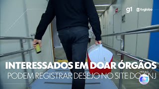 Interessado em ser doador de órgãos poderá registrar o desejo no site ou app do CNJ g1 jn [upl. by Nivek]