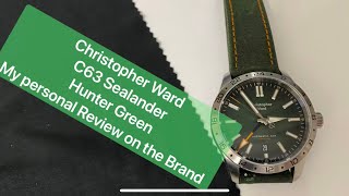 The Christopher Ward C63 Sealander Hunter Green What is my first impression on the brand 🙄🧐 [upl. by Musser]