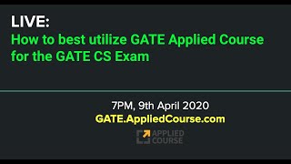 How to best utilize GATE APPLIED COURSE for GATE CS Exam [upl. by Giarg]