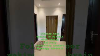 Folding door making in Bahrain with fixing delivery everything Contact WhatsApp 36685835 [upl. by Otnicaj]