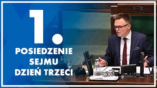 1 posiedzenie Sejmu  dzień trzeci 21 listopada 2023 r [upl. by Ringo]