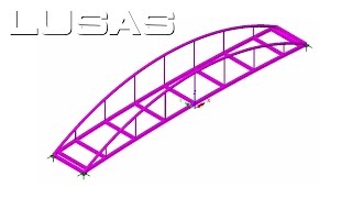 Modelling footbridge dynamics with LUSAS Part 1  model building [upl. by Deeyn]