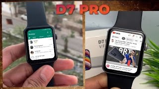 D7 Pro Smartwatch Unboxing amp Review🔥🔥BEST SERIES 7 SMART WATCH 😍 [upl. by Aroc]