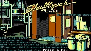 Shufflepuck Cafe gameplay PC Game 1988 [upl. by Noonberg]