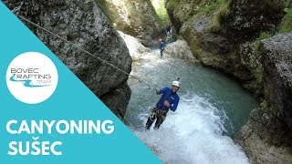 Canyoning Sušec Slovenia  Bovec Rafting Team [upl. by Ailbert]