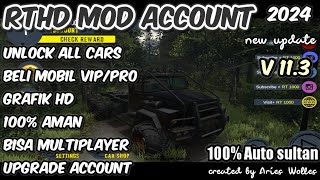 RTHD MOD APK 2024 Unlock all Cars Unlock Mobil VIPPROUpgrade Account 100 Worked [upl. by Justus]