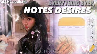 432Hz  NOTES DESIRES Everything ever [upl. by Wheaton]