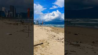 Da Nang Beach Vietnam is a dump right now backpacking vietnamese beach beachlife vacation [upl. by Lona]