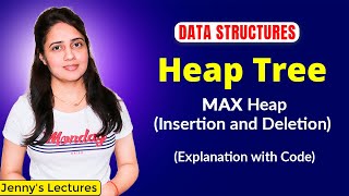 78 Max Heap Insertion and Deletion  Heap Tree Insertion and Deletion with example Data Structure [upl. by Cost]