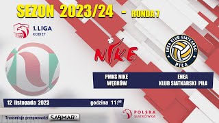 1 Liga Kobiet PMKS Nike Węgrów – Enea Klub Siatkarski Piła [upl. by Norra132]