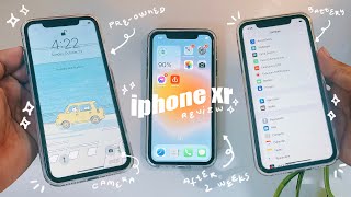 🌷 Preowned iPhone XR HONEST Review after Two Weeks 2022 🌷 Battery Health Performance Camera ✨ [upl. by Reese]