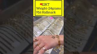 24 grams gold bangles design gold goldaccessorie goldaccessories fashion [upl. by Socha]