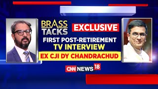 LIVE  Former CJI D Y Chandrachud Exclusive Interview  The Brass Tacks With Zakka Jacob  N18L [upl. by Sexton]