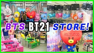 BTS STORE in Hollywood BT21amp Line Friends  VLOGTOBER DAY 2 [upl. by Stein]