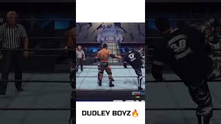 WWE 2K24  Dudley Boyz 3D Finisher to The Rock wwe2k24 wwe dudleyboyz therock shorts [upl. by Doubler]